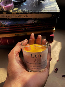 Leo Zodiac Mini Candle - 60 Gm
