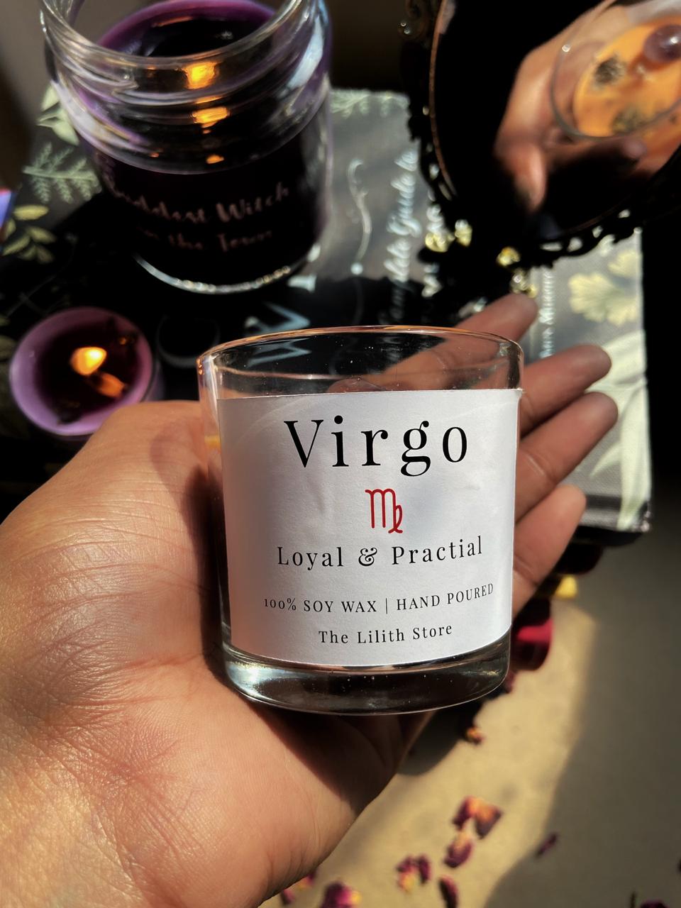 Virgo Zodiac Mini Candle - 60 Gm