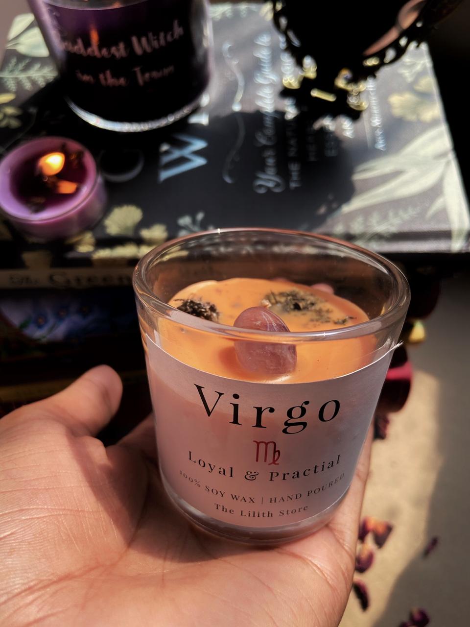 Virgo Zodiac Mini Candle - 60 Gm