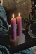 Load image into Gallery viewer, Yin Yang Shape White and Orange Selenite Candle Holder

