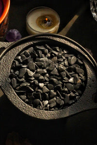 Black Tourmaline Chips - 50 Gm