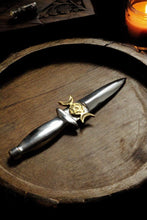 Load image into Gallery viewer, Triple Moon Symbol Athame
