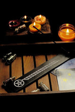 Load image into Gallery viewer, Wooden Pentacle Symbol Incense Burner

