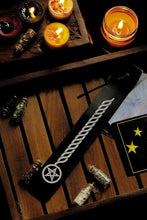 Load image into Gallery viewer, Wooden Pentacle Symbol Incense Burner
