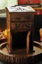 Load image into Gallery viewer, Hand Crafted Triquetra / Trinity Knot Herb Chest ,Altar Box, Herb Chest, Wiccan Herb Chest

