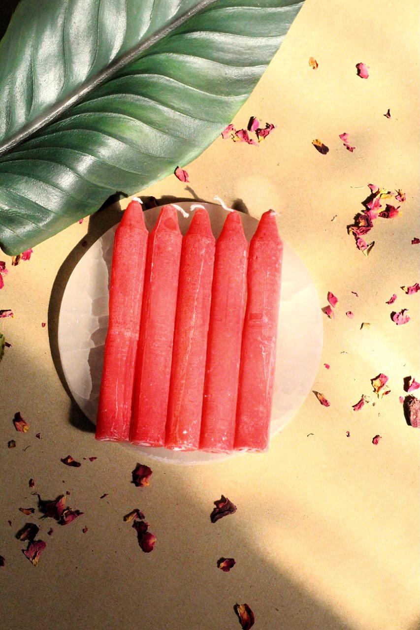 Red Candle | Wiccan Candle Set of 6