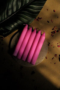 Pink Candle | Wiccan Candle Set of 6