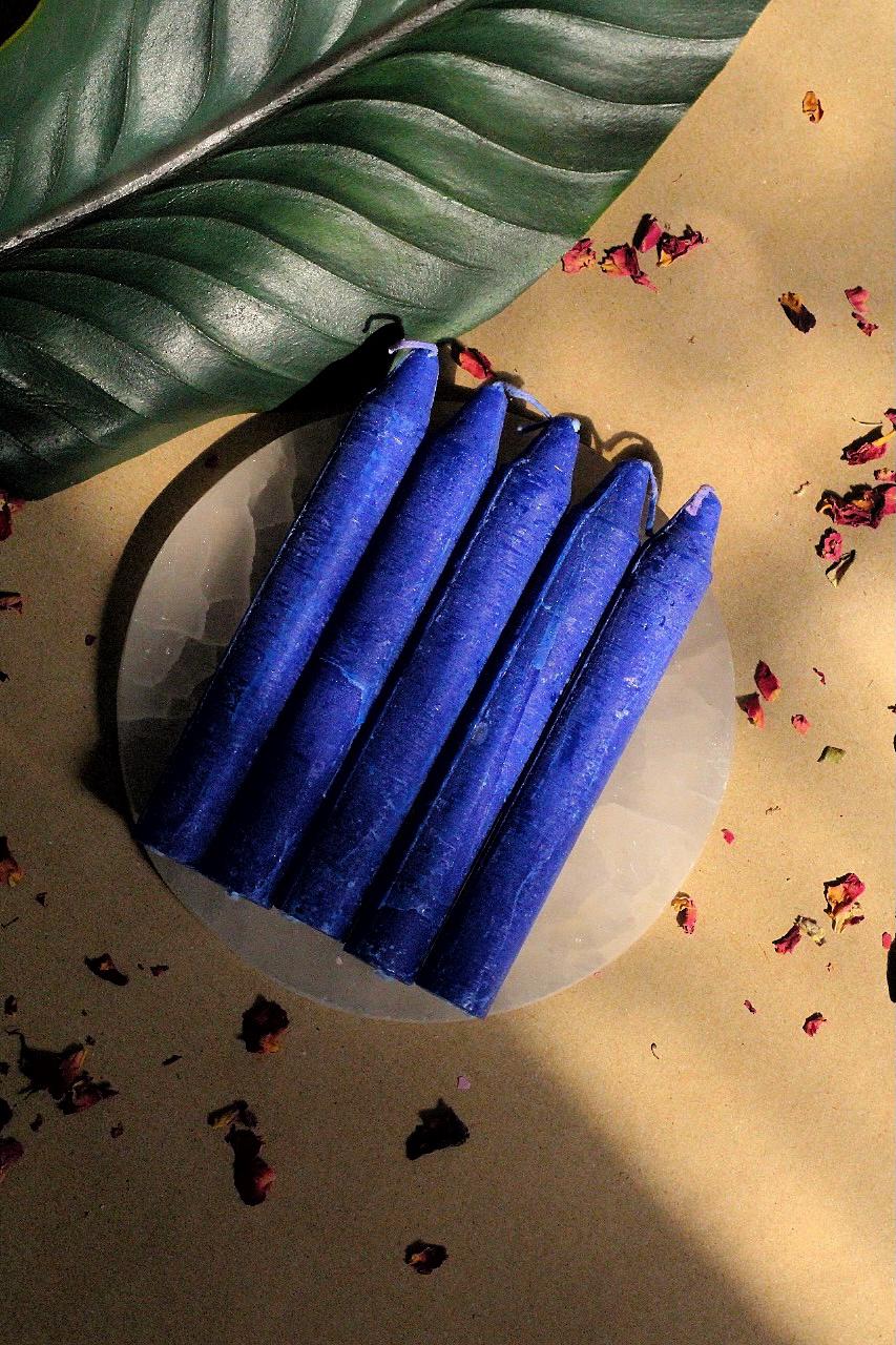 Blue Candle | Wiccan Candle Set of 6