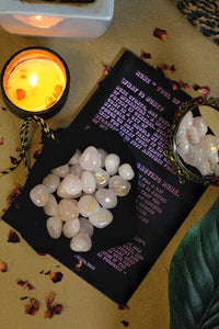 Rose Quartz Runes Set with Intructions