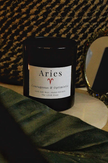 Aries Zodiac Scented Soy Candle - 170 Gm