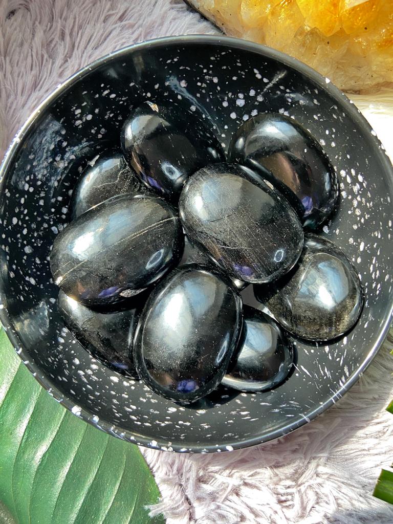 Black Obsidian Palmstone