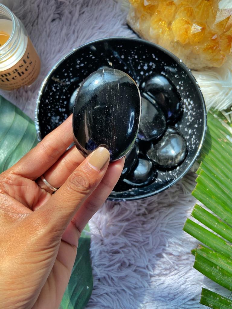 Black Obsidian Palmstone