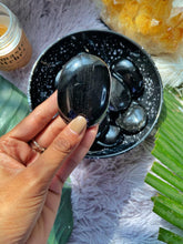 Load image into Gallery viewer, Black Obsidian Palmstone
