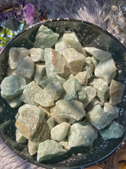 Green Aventurine Mini Raw Stone | Stone for Abundance