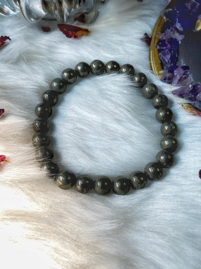 Pyrite Bead Bracelet