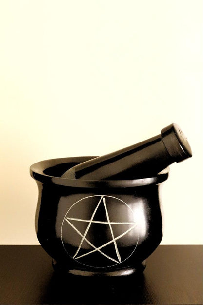 Pentacle Stone Mortar Pestle