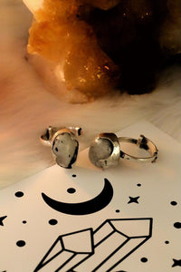 Moonstone Tumble Silver Ring