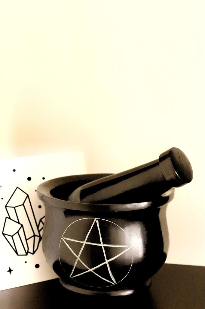 Pentacle Stone Mortar Pestle