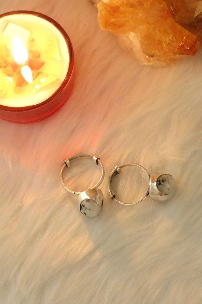 Moonstone Tumble Silver Ring