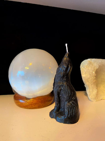 Howling Wolf Candle