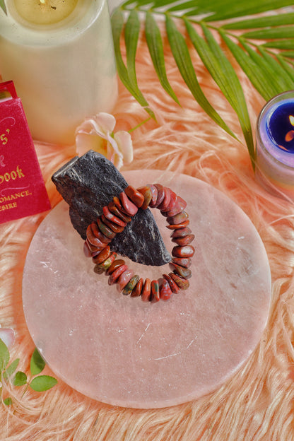 Blood Stone Bracelet - Stone for Getting rid of anxiety & depression