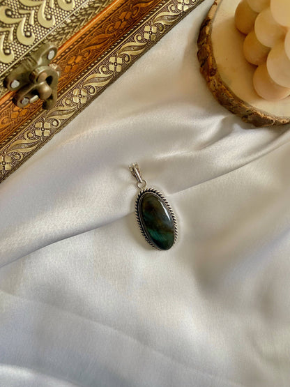 Labradorite Cabochon Pendant