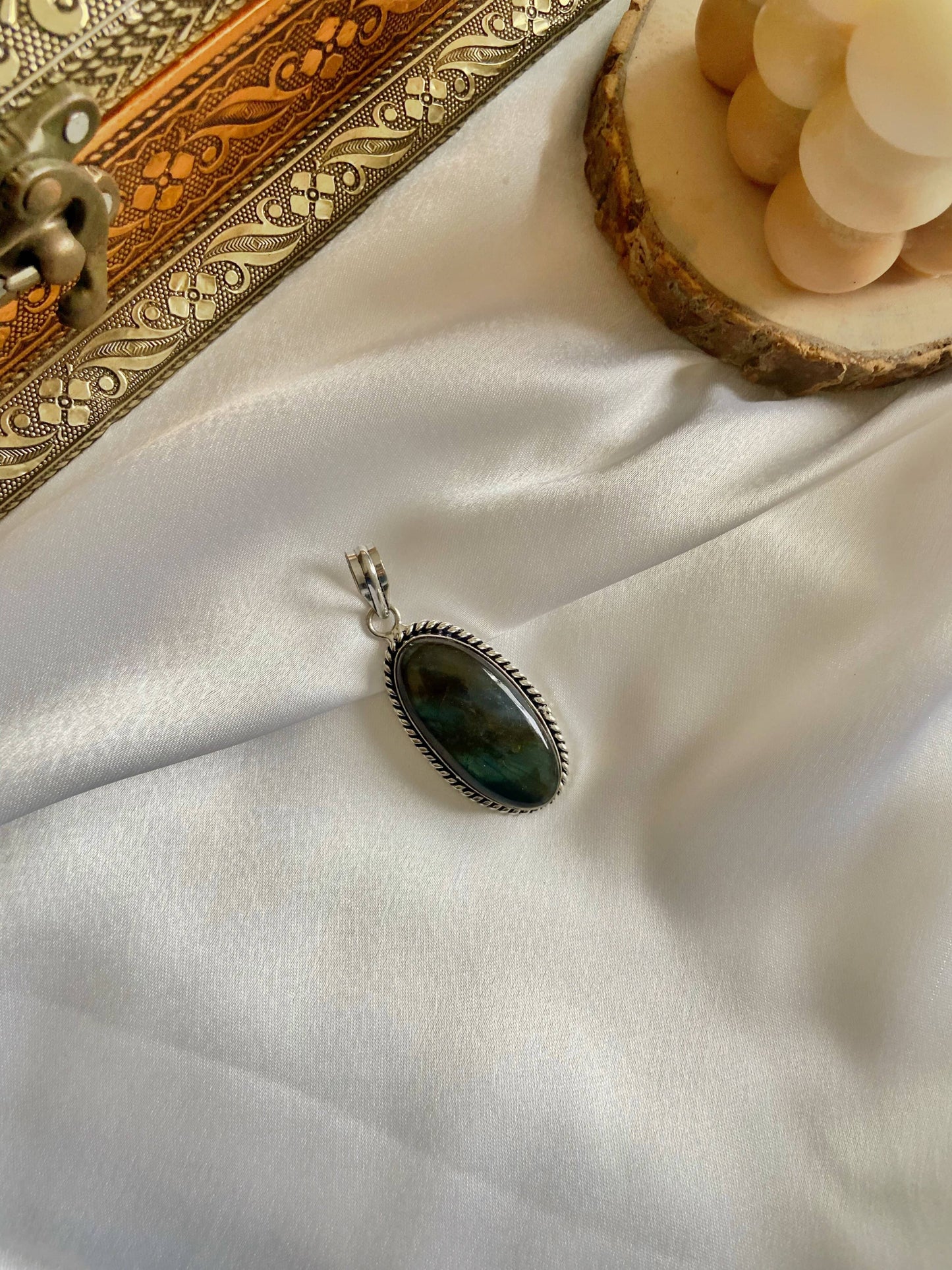 Labradorite Cabochon Pendant