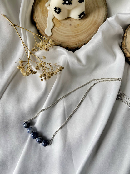 Sodalite Bead Chain Necklace