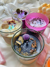 Load image into Gallery viewer, Ritual Candle + Customization Available with Crystals, Herbs &amp; Essential Oil/Fumes
