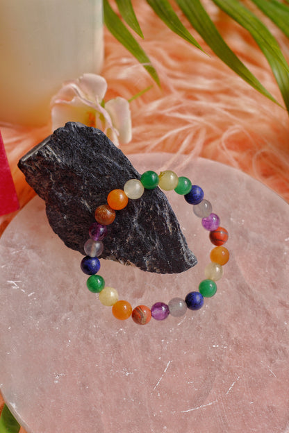 Seven Chakra Beads Bracelet